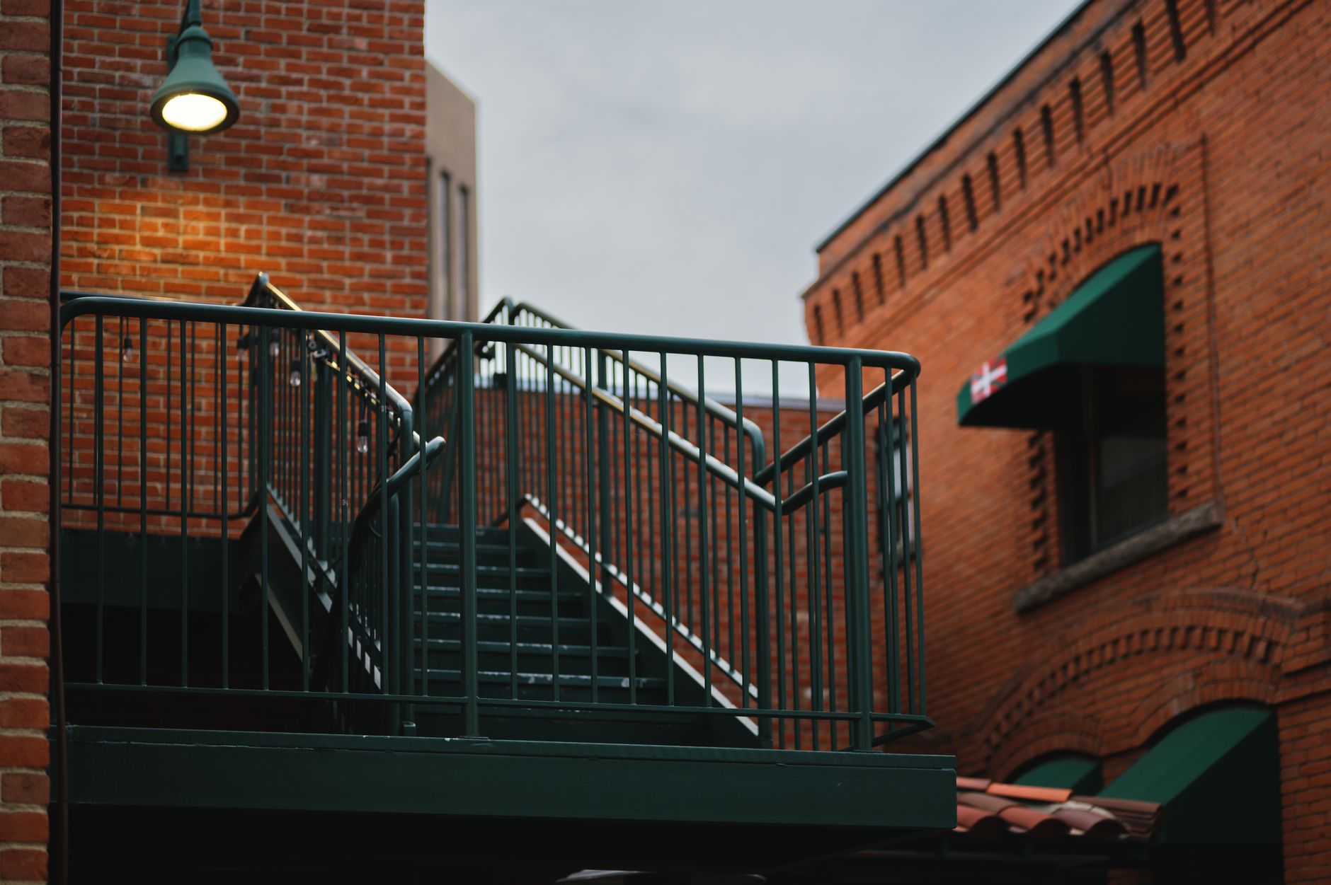 Custom iron staircase railing